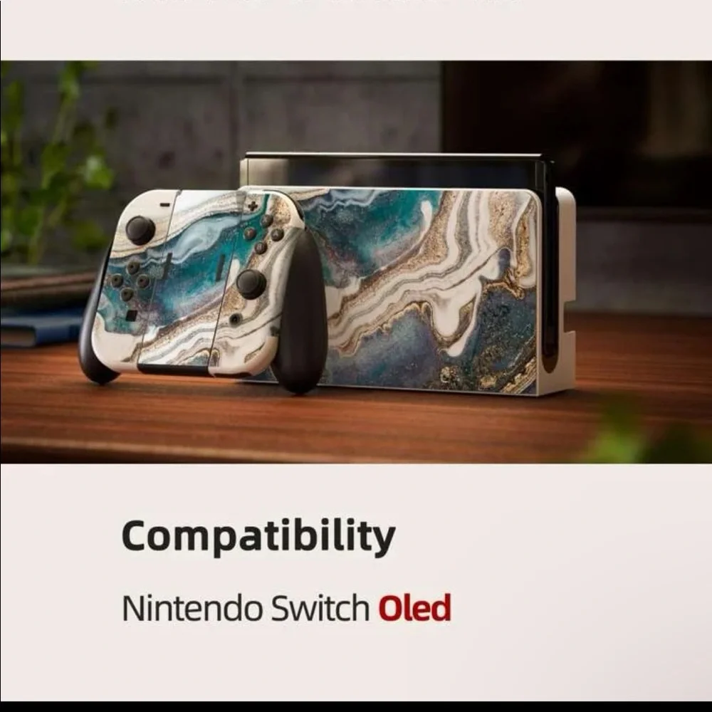 Ocean Marble Nintendo Switch Skin